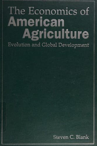 Cover of The economics of American agriculture by Steven C. Blank
