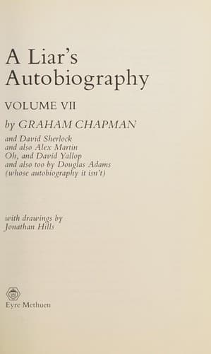 Cover of A liar's autobiography by Graham Chapman
