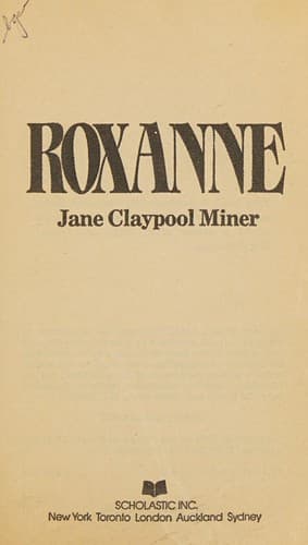 Cover of Roxanne by Jane Claypool Miner