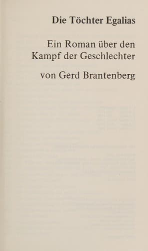 Cover of Egalias døtre by Gerd Brantenberg