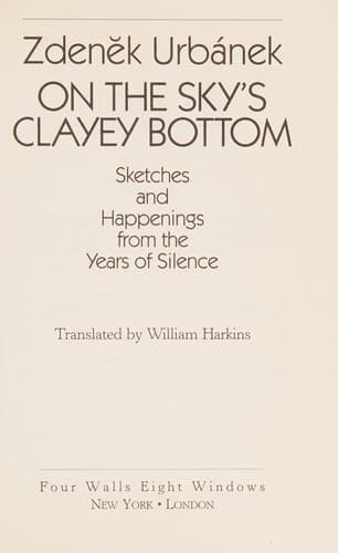 Cover of On the sky's clayey bottom by Zdeněk Urbánek