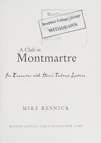 Cover of A club in Montmartre by Mike Resnick