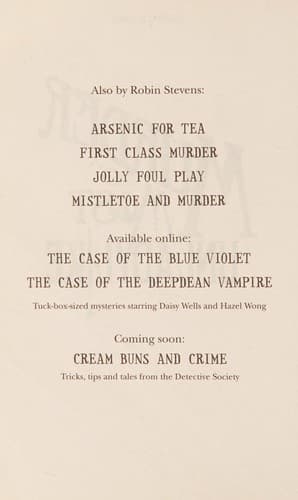 Cover of Murder Most Unladylike by Robin Stevens