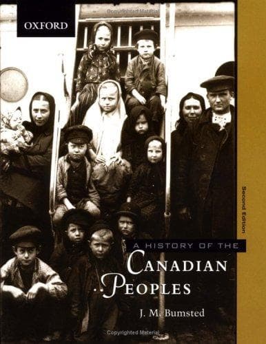 Cover of A history of the Canadian peoples by J. M. Bumsted