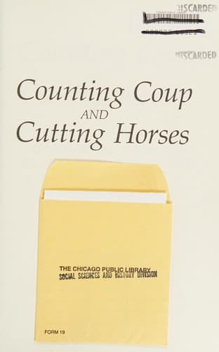 Cover of Counting coup and cutting horses by Anthony McGinnis