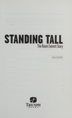 Cover of Standing tall by Sam Carchidi