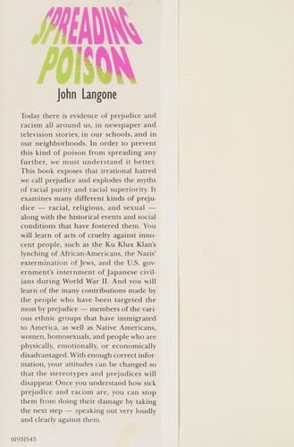 Cover of Spreading poison by Langone, John