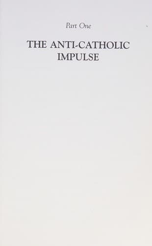 Cover of Anti-Catholicism in America by Mark Stephen Massa