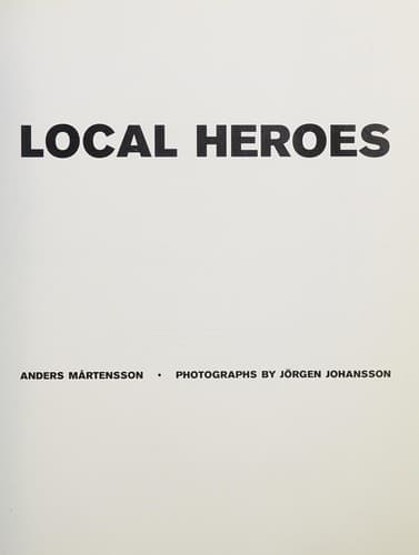 Cover of Local heroes by Anders Mårtensson