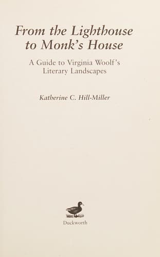 Cover of From the Lighthouse to Monk's House by Katherine Hill-Miller