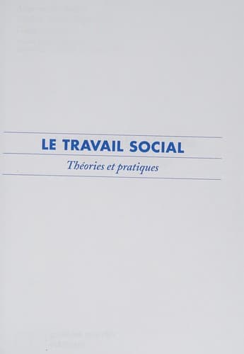 Cover of Le travail social by Adje Van de Sande