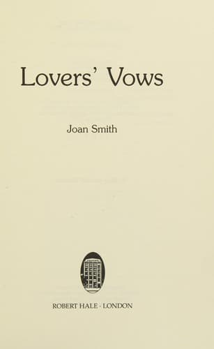 Cover of Lovers' Vows by Joan Smith