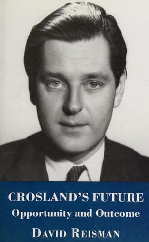Cover of Crosland's future by David A. Reisman