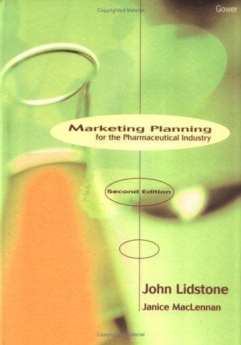 Cover of Marketing planning for the pharmaceutical industry by John Lidstone