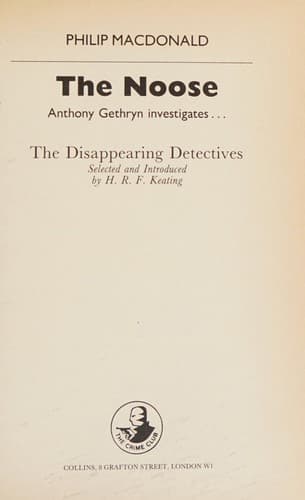 Cover of The Noose by Philip MacDonald