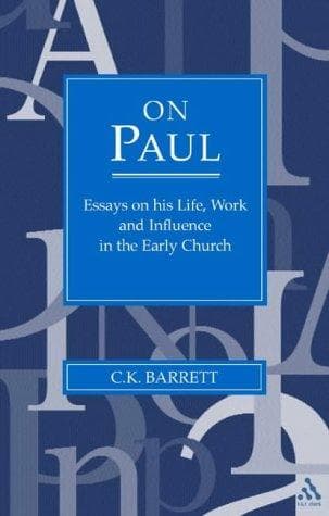 Cover of On Paul by C. K. Barrett