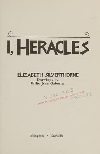 Cover of I, Heracles by Elizabeth Silverthorne