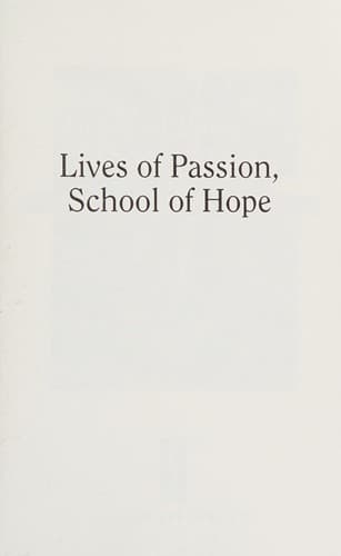 Cover of Lives of passion, school of hope by Fredric Posner
