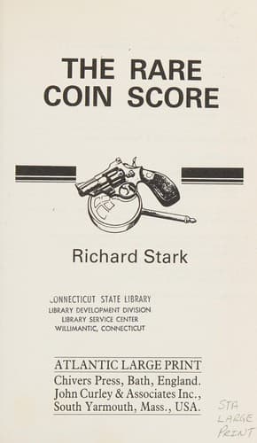 Cover of The rare coin score by Donald E. Westlake
