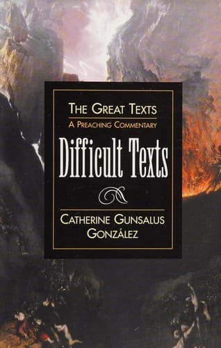 Cover of Difficult texts by Catherine Gunsalus González