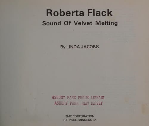 Cover of Roberta Flack, sound of velvet melting by Linda Jacobs Altman