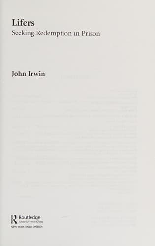 Cover of Lifers by Irwin, John