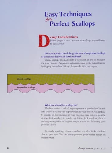Cover of Scallops sew easy by Marie Morel-Seroskie