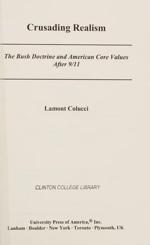 Cover of Crusading realism by Lamont Colucci