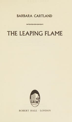 Cover of The Leaping Flame by Barbara Cartland