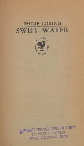 Cover of Swift Water by Emilie Baker Loring