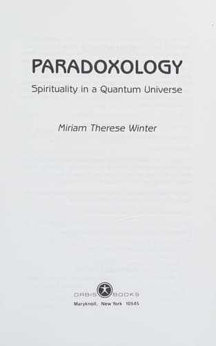 Cover of Paradoxology by Miriam Therese Winter