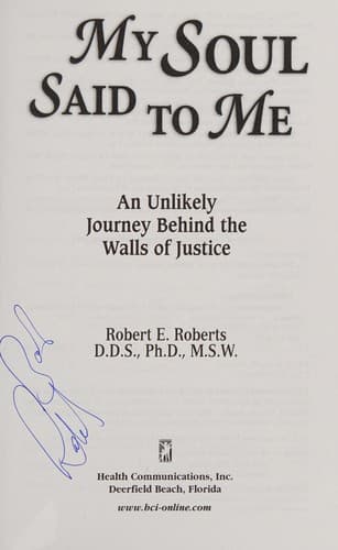 Cover of My soul said to me by Robert E. Roberts