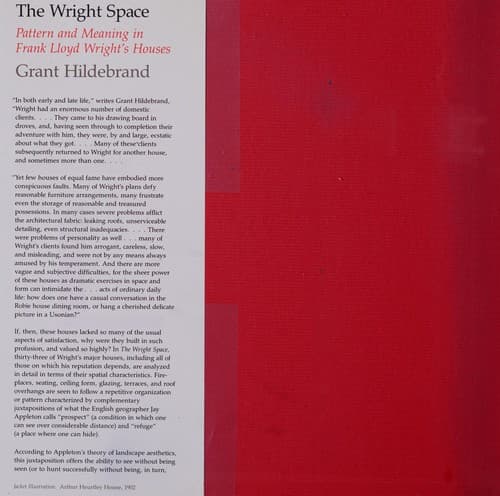 Cover of The Wright space by Grant Hildebrand