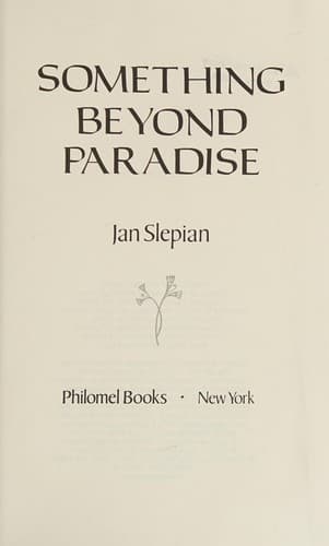 Cover of Something beyond paradise by Jan Slepian