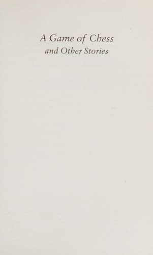 Cover of Chess Story by Stefan Zweig