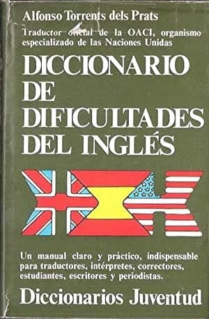 Cover of Diccionario de dificultades del inglés by Alfonso Torrents dels Prats