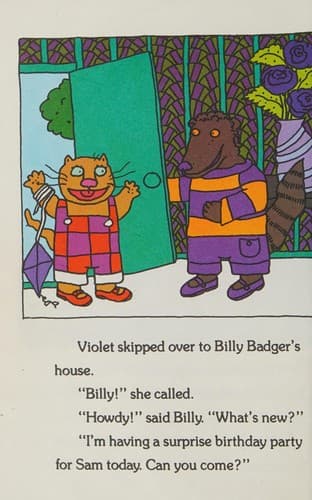 Cover of Sam and Violet's birthday book by Nicole Rubel