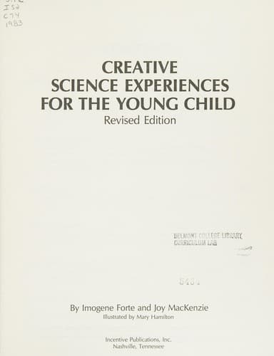 Cover of Creative science experiences for the young child by Imogene Forte