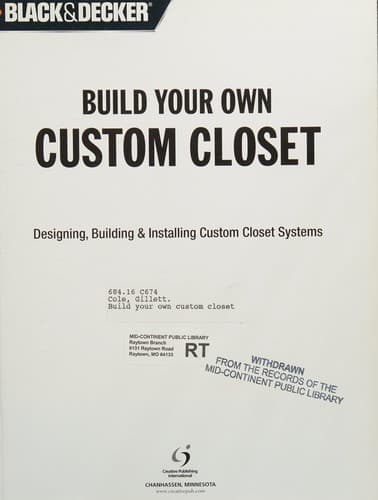 Cover of Build your own custom closet by Gillett Cole