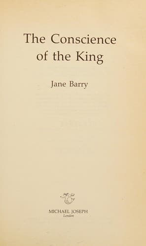 Cover of The conscience of the King by Jane Barry