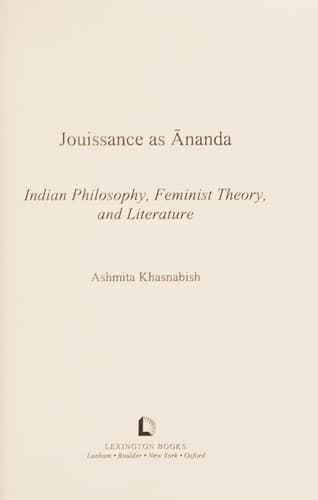 Cover of Jouissance as ānanda by Ashmita Khasnabish