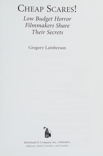 Cover of Cheap scares! by Gregory Lamberson