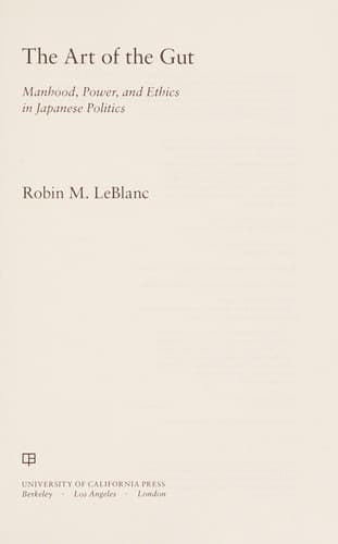 Cover of The art of the gut by Robin M. LeBlanc