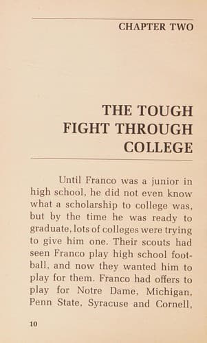 Cover of Franco Harris by Bob Reiss