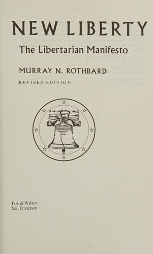 Cover of For a new liberty by Murray N. Rothbard
