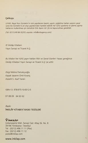 Cover of Çalıkuşu by Reşat Nuri Güntekin