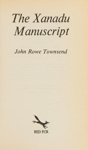 Cover of The Xanadu Manuscript by John Rowe Townsend