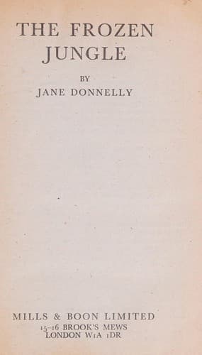 Cover of The frozen jungle by Jane Donnelly