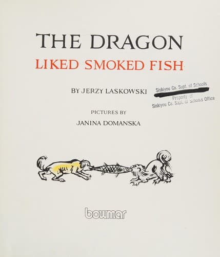 Cover of The dragon liked smoked fish by Jerzy Laskowski