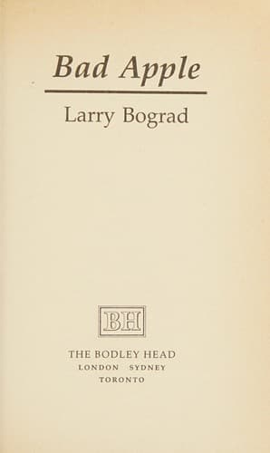 Cover of Bad apple by Larry Bograd